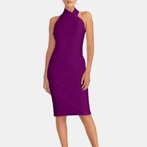 NWT Rachel Roy Victorian Violet Sheeth Halter Dress
